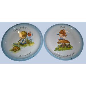 Set Of 2 American Greetings "Gigi" 10" Porcelain Collector Plates W/ Hangers